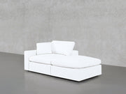 2 - Seat Modular Lounger Loveseat - 7th Avenue