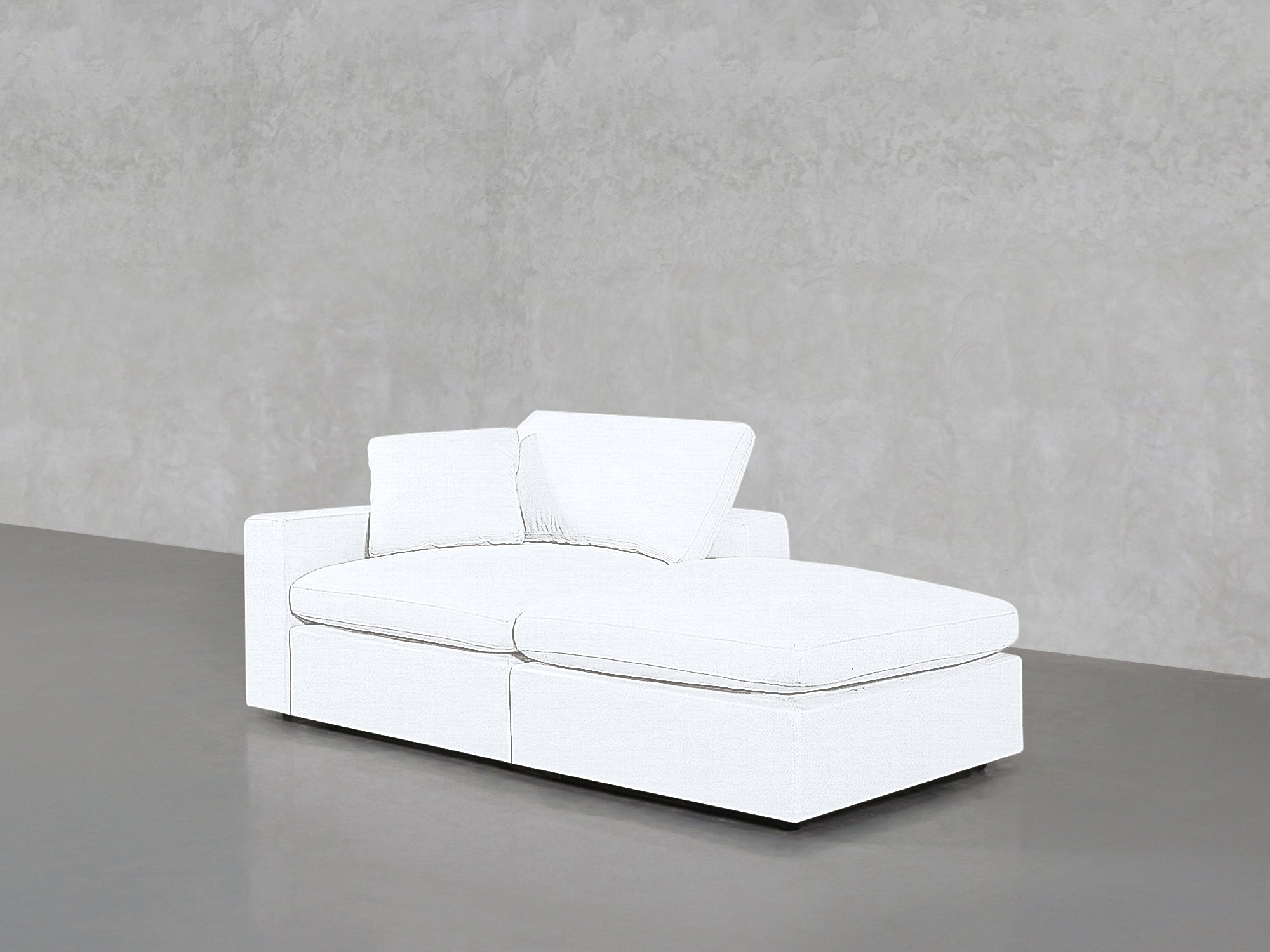 2 - Seat Modular Lounger Loveseat - 7th Avenue
