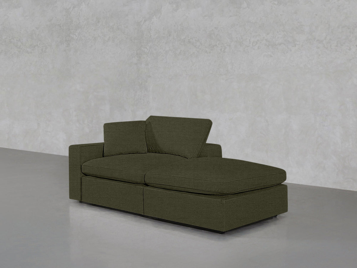 2-Seat Modular Lounger Loveseat - 7th Avenue