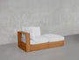 2-Seat Modular Lounger Loveseat Teak Outdoor - 7th Avenue