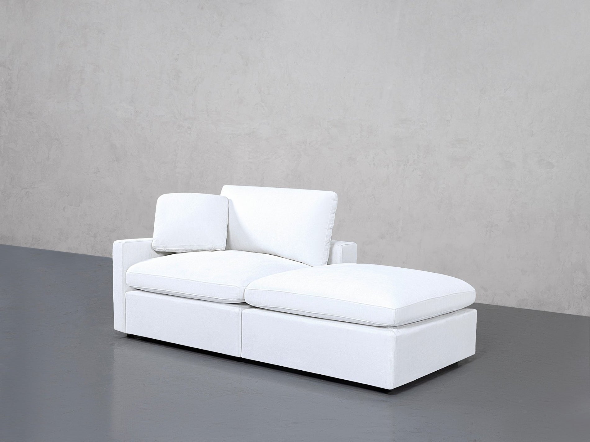 2-Seat Modular Lounger Loveseat (Thin Arm) - 7th Avenue