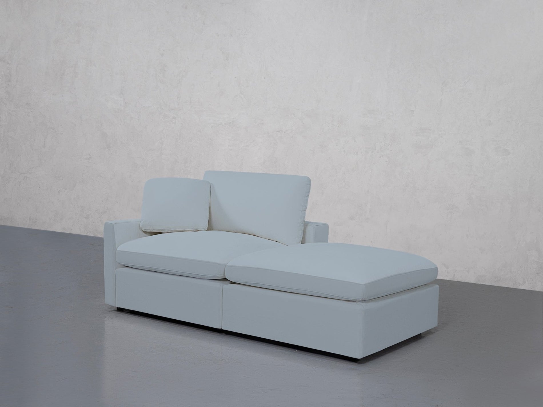 2-Seat Modular Lounger Loveseat (Thin Arm) - 7th Avenue