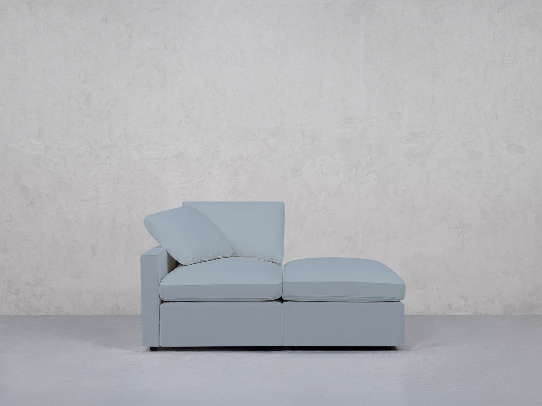 2-Seat Modular Lounger Loveseat (Thin Arm) - 7th Avenue