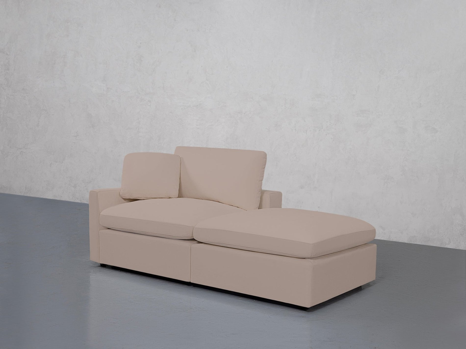 2-Seat Modular Lounger Loveseat (Thin Arm) - 7th Avenue