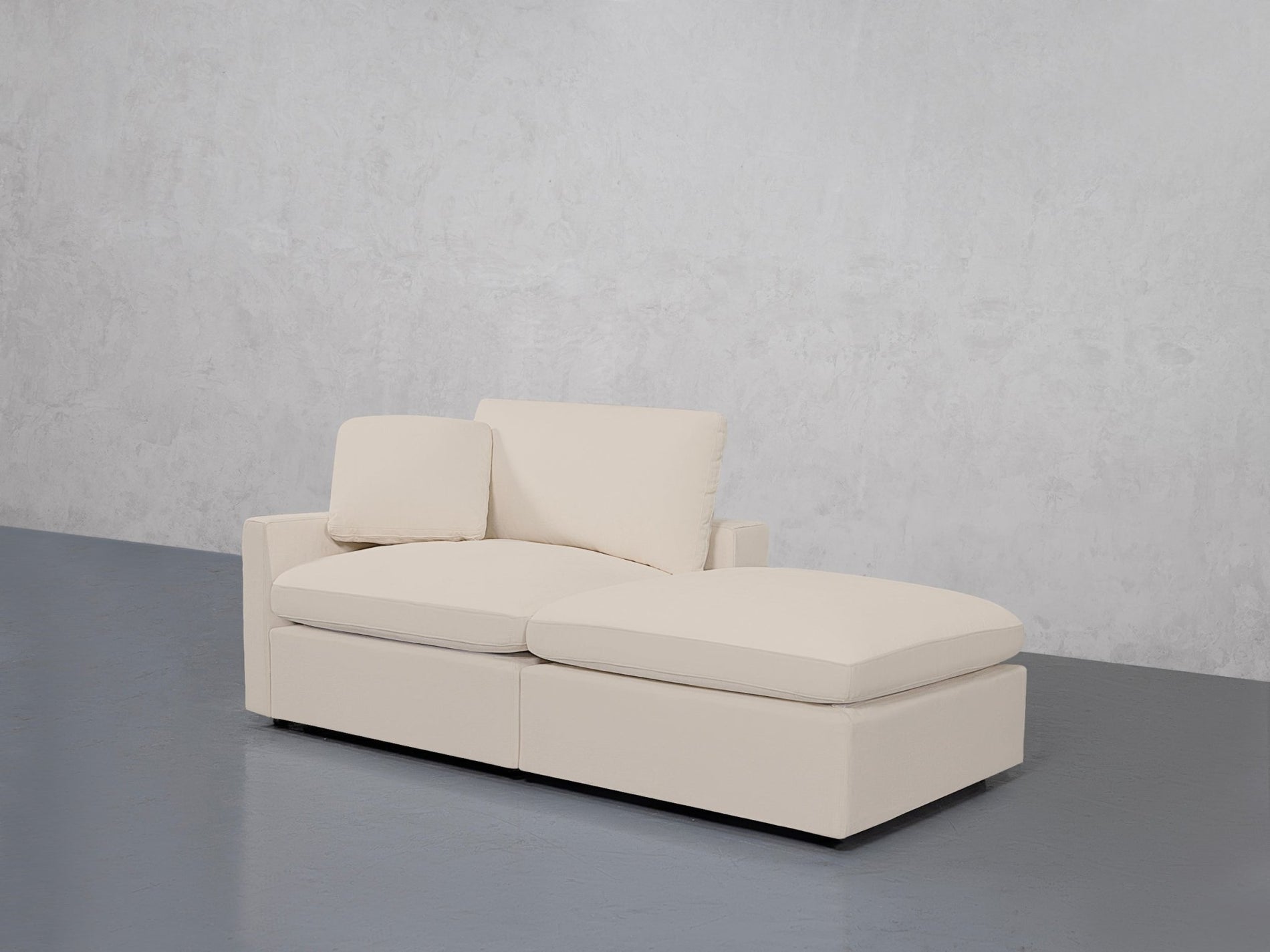 2-Seat Modular Lounger Loveseat (Thin Arm) - 7th Avenue