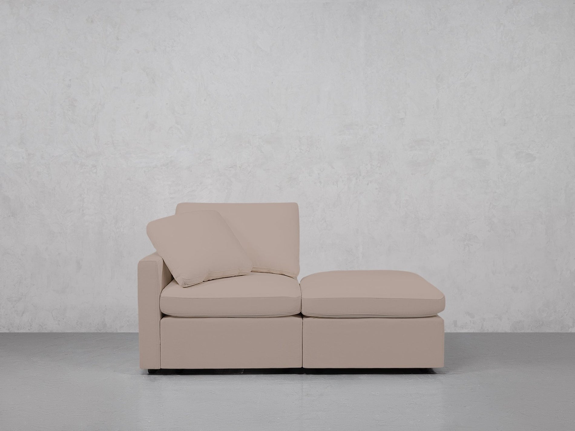 2-Seat Modular Lounger Loveseat (Thin Arm) - 7th Avenue