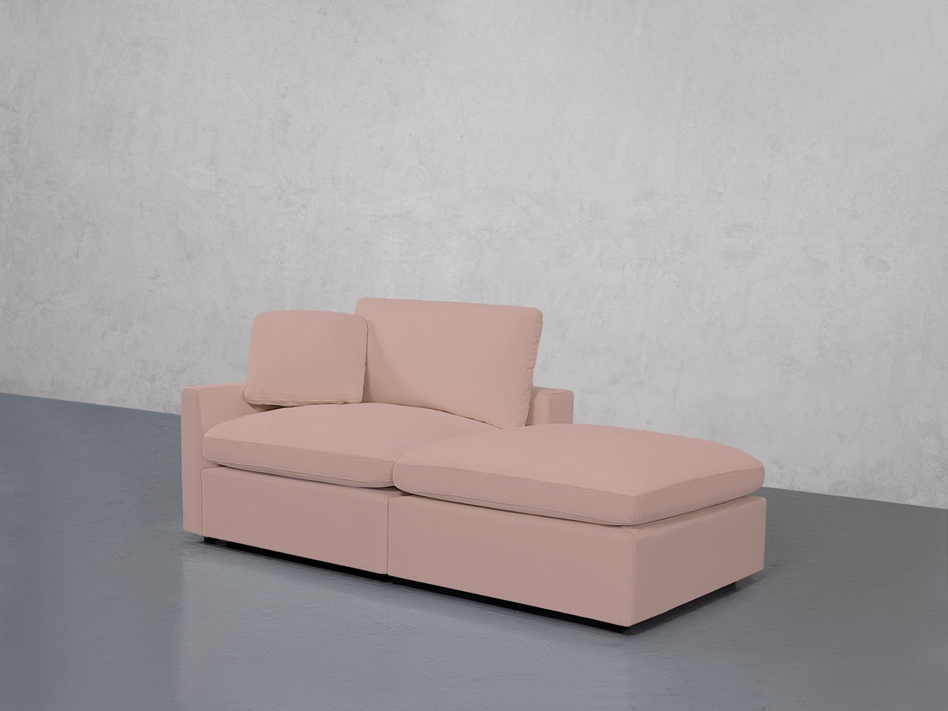 2-Seat Modular Lounger Loveseat (Thin Arm) - 7th Avenue