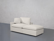 2-Seat Modular Lounger Loveseat (Thin Arm) - 7th Avenue