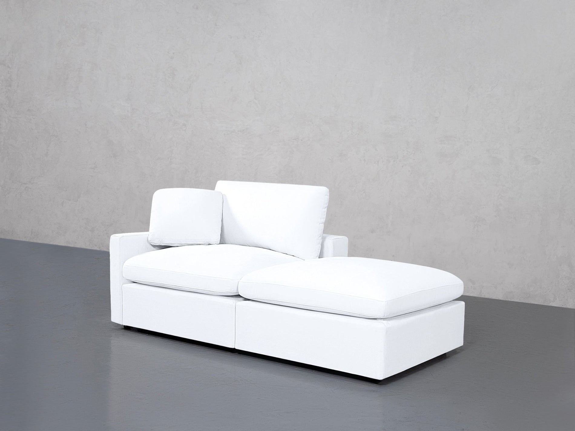2-Seat Modular Lounger Loveseat (Thin Arm) - 7th Avenue
