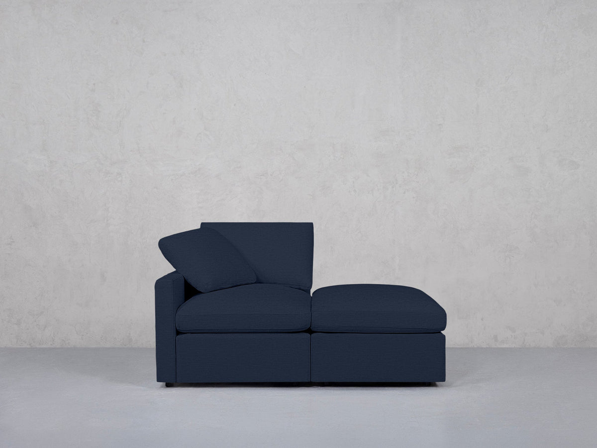2-Seat Modular Lounger Loveseat (Thin Arm) - 7th Avenue