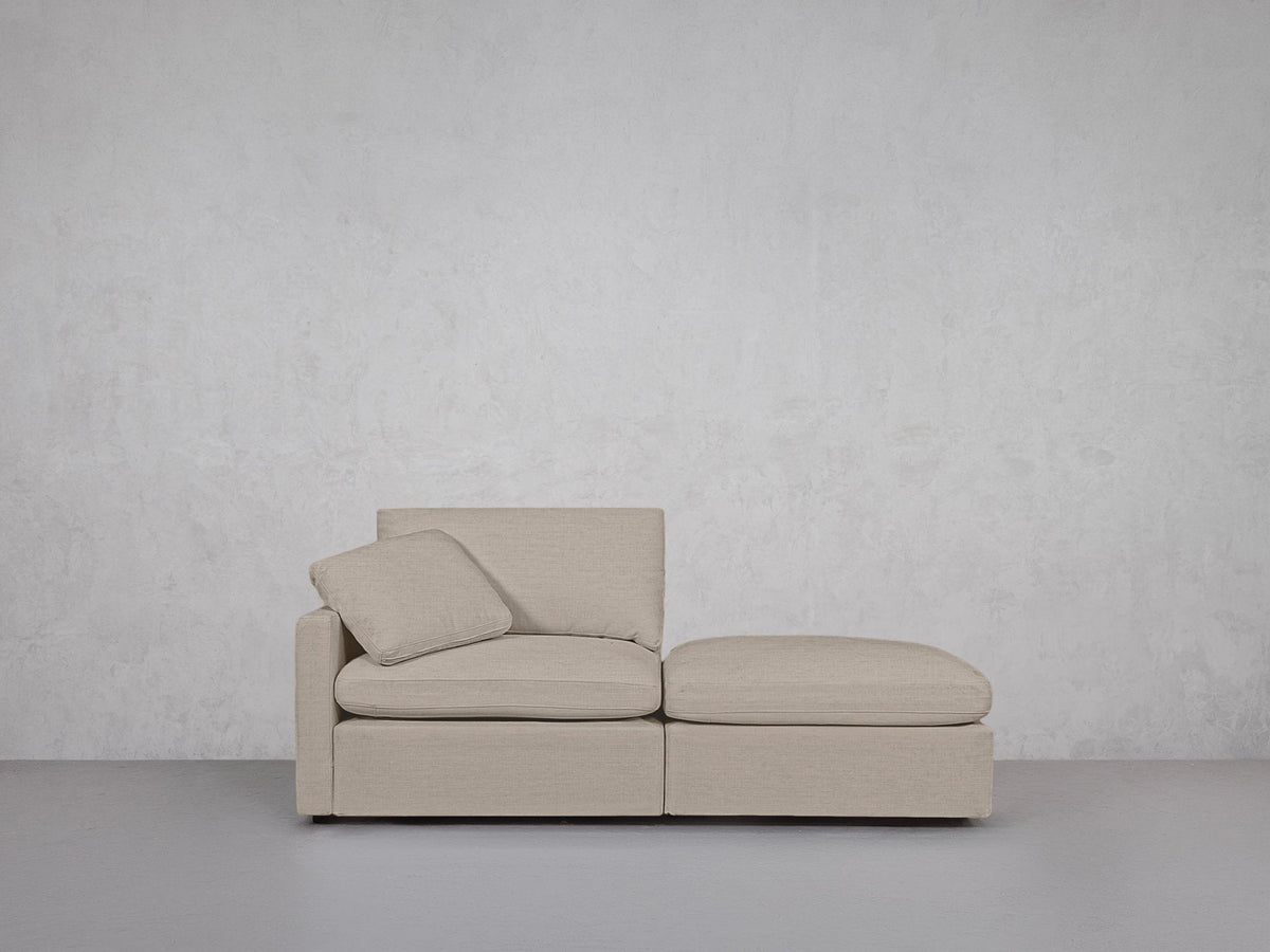 2-Seat Modular Lounger Loveseat (Thin Arm) - 7th Avenue