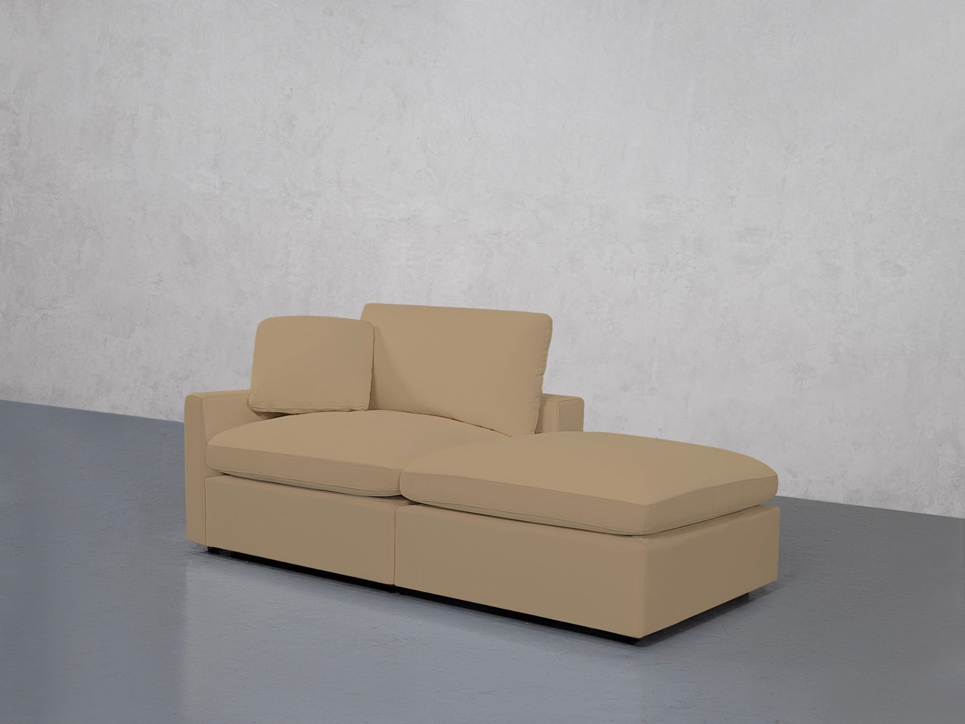 2-Seat Modular Lounger Loveseat (Thin Arm) - 7th Avenue