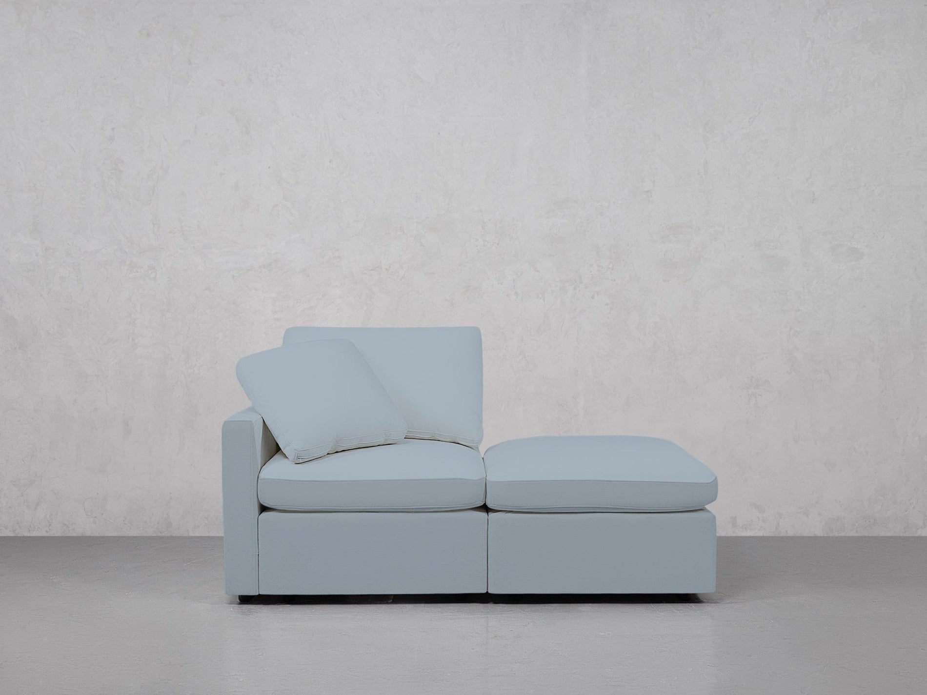 2-Seat Modular Lounger Loveseat (Thin Arm) - 7th Avenue