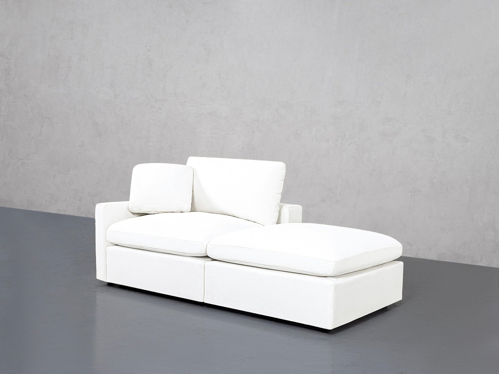 2-Seat Modular Lounger Loveseat (Thin Arm) - 7th Avenue