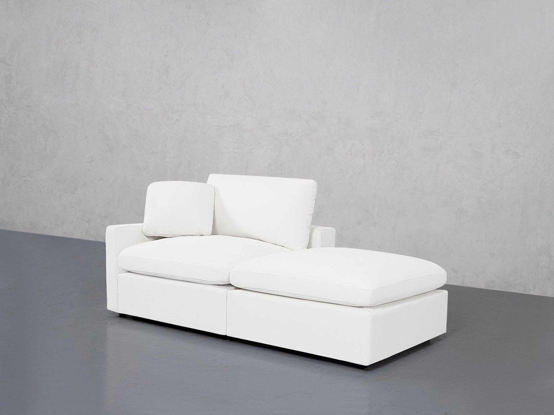2-Seat Modular Lounger Loveseat (Thin Arm) - 7th Avenue