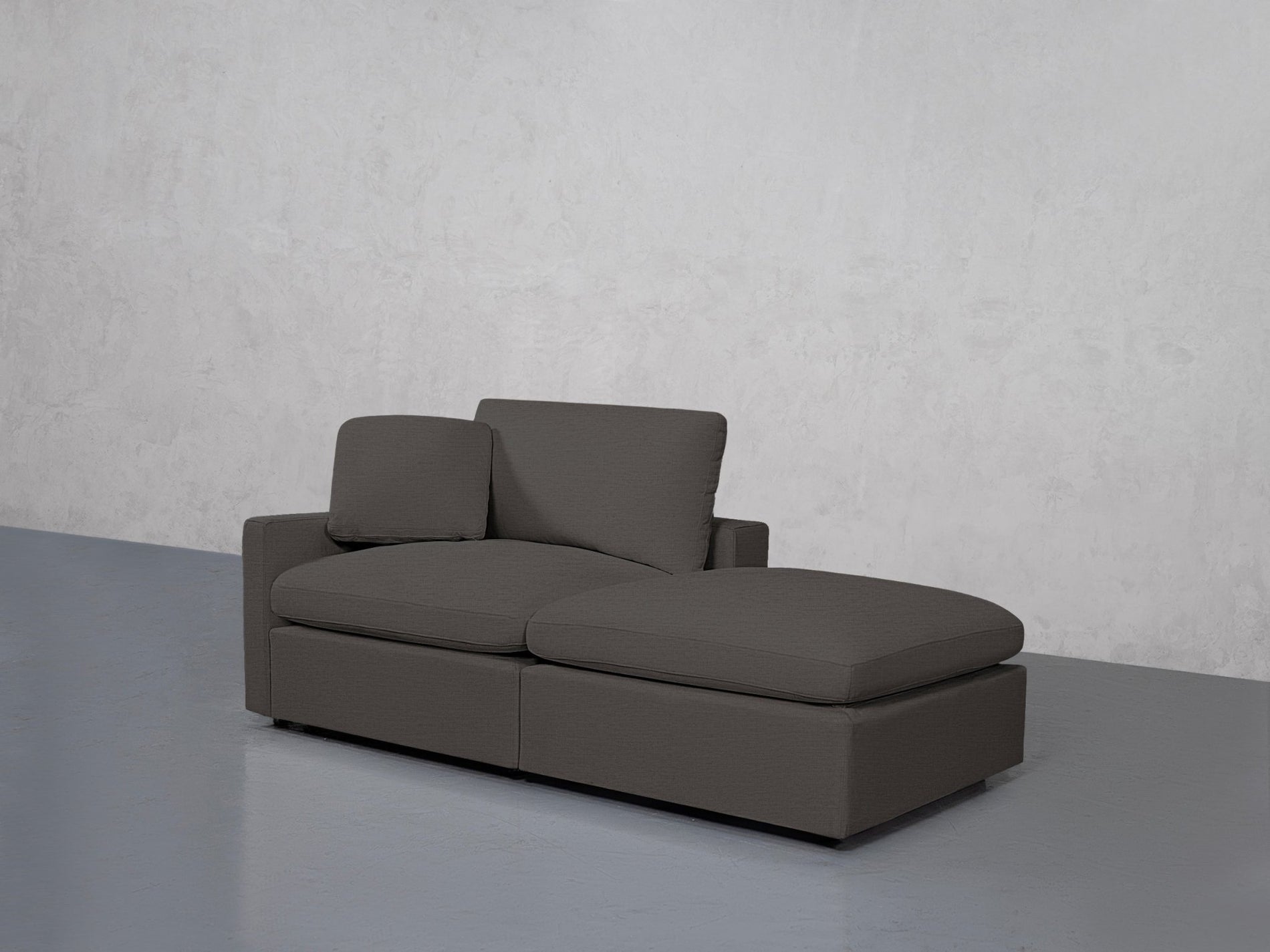2-Seat Modular Lounger Loveseat (Thin Arm) - 7th Avenue