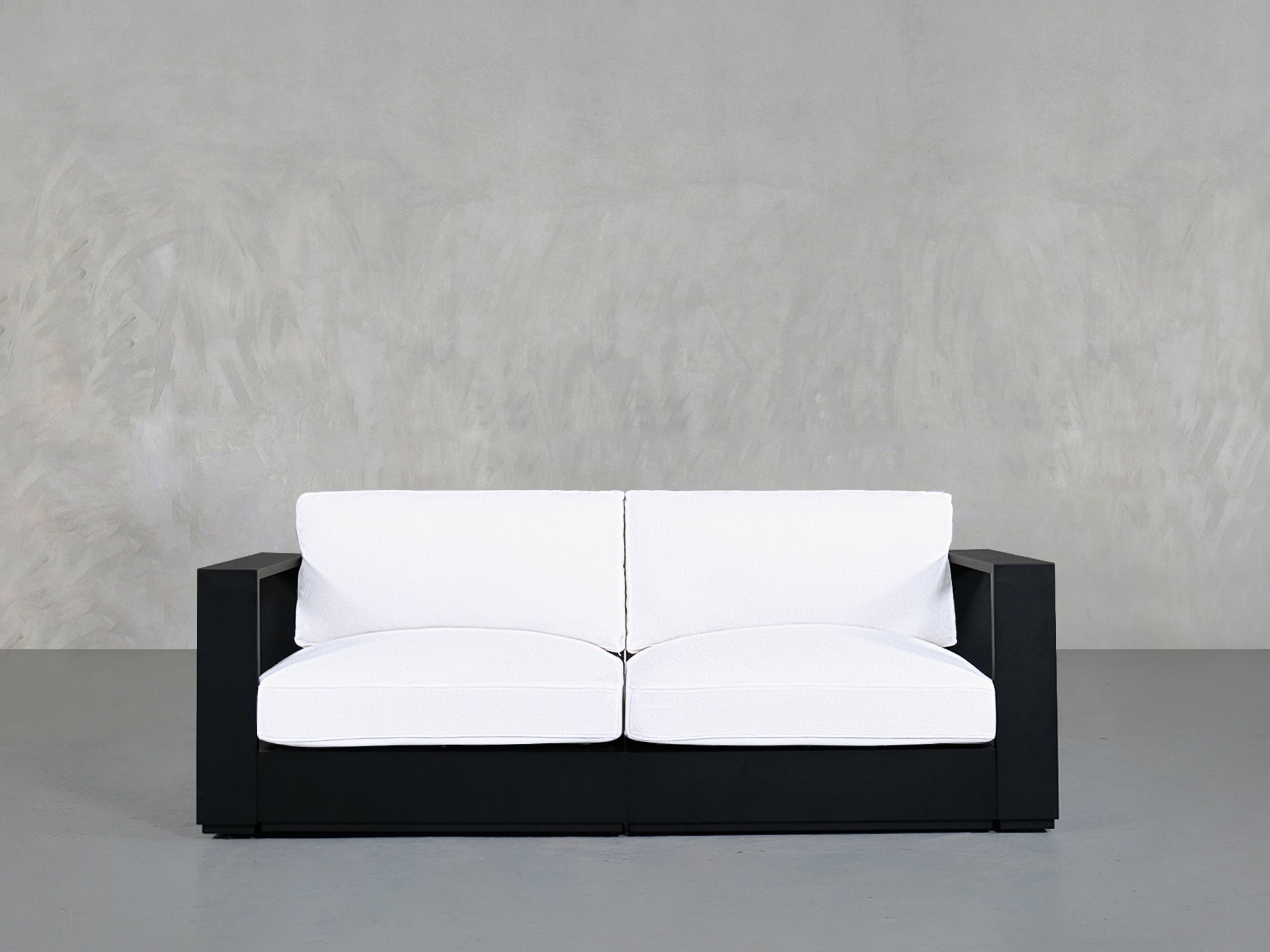 2 - Seat Modular Loveseat Aluminum Outdoor - 7th Avenue