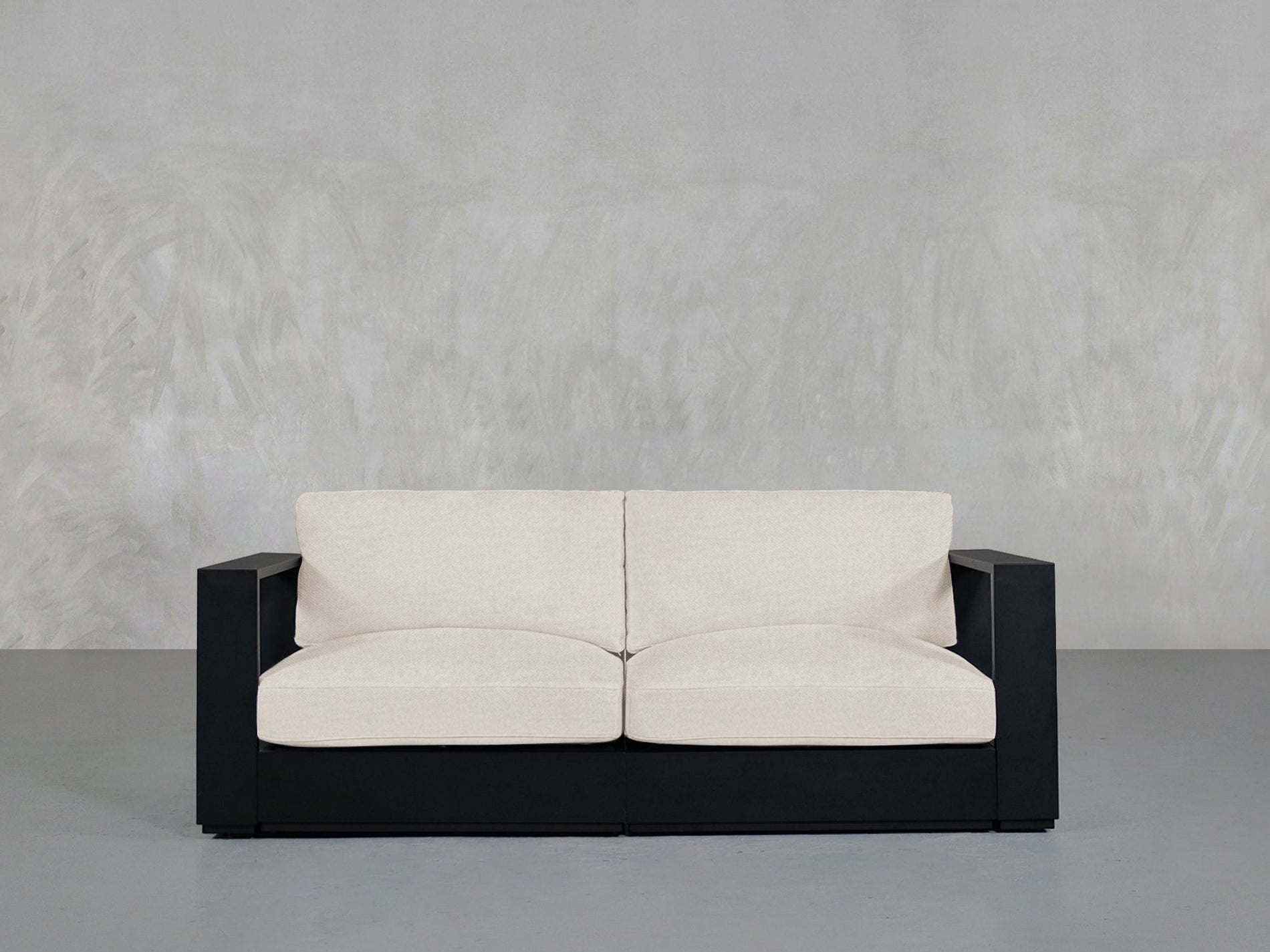 2 - Seat Modular Loveseat Aluminum Outdoor - 7th Avenue