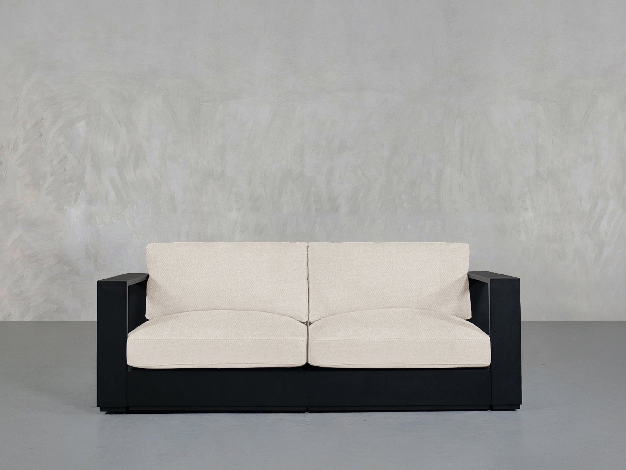 2 - Seat Modular Loveseat Aluminum Outdoor - 7th Avenue