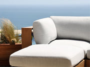2-Seat Modular Loveseat Teak Outdoor - 7th Avenue