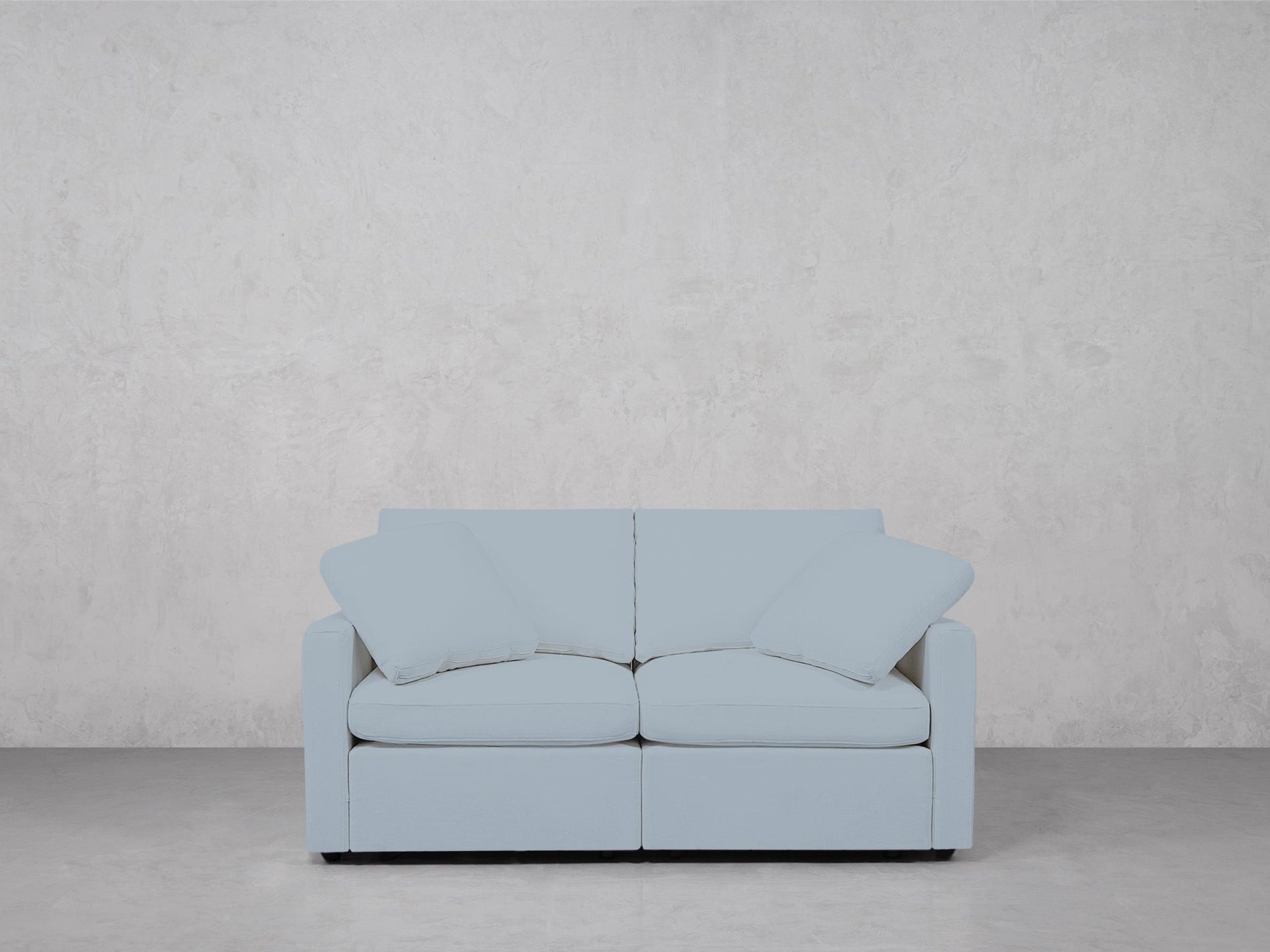 2-Seat Modular Loveseat (Thin Arms) - 7th Avenue