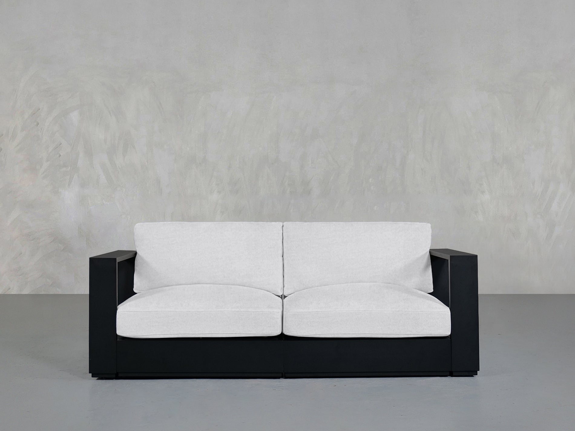 2-Seat Modular Loveseat Aluminum Outdoor