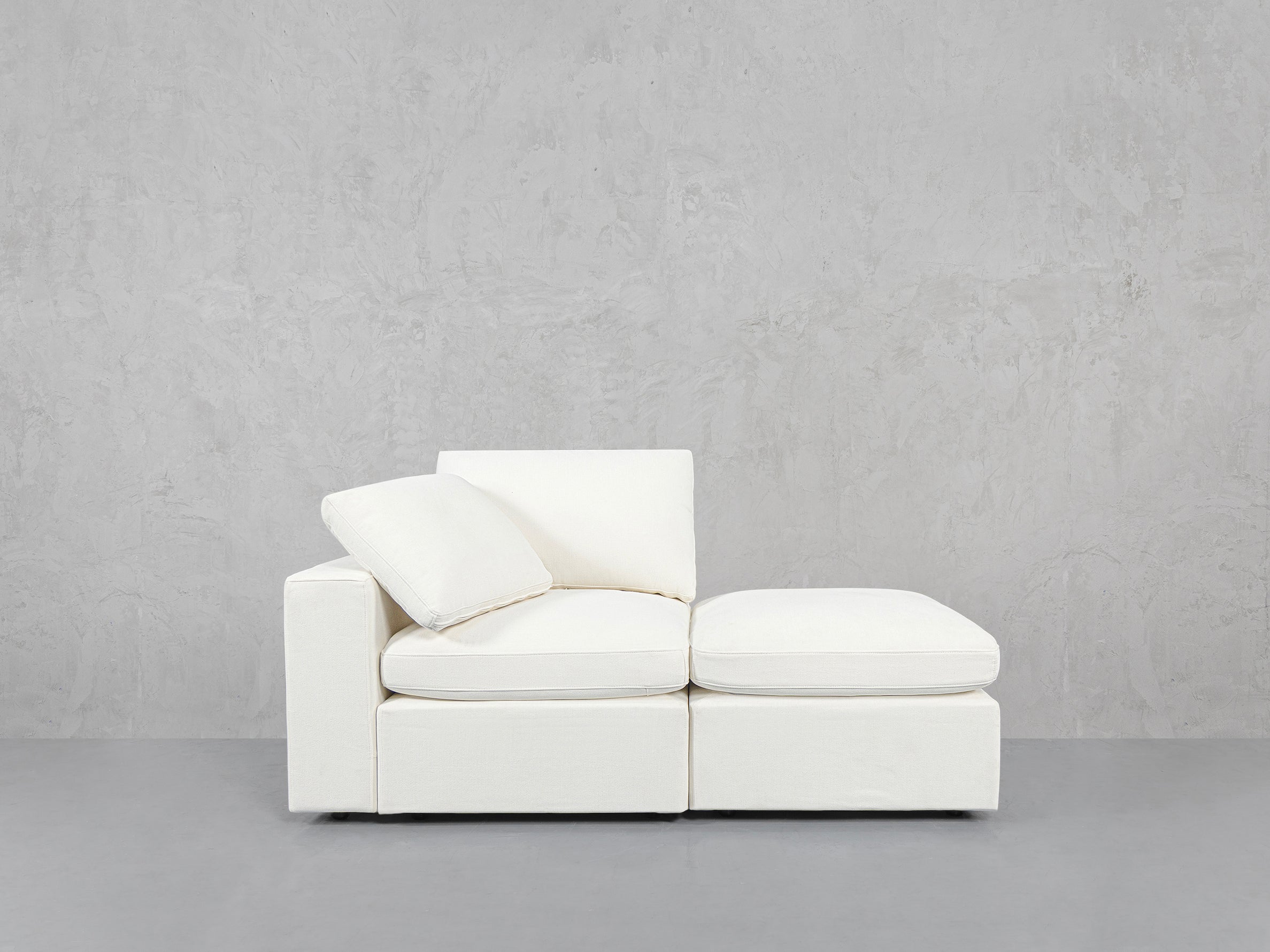 2-Seat Modular Lounger Loveseat