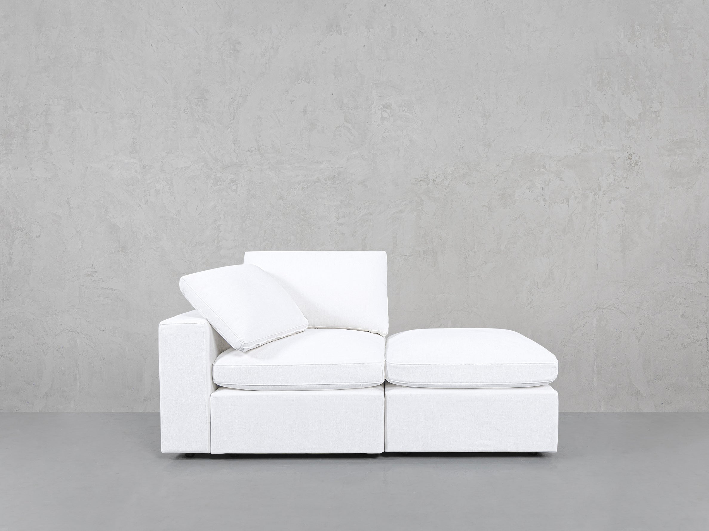 2-Seat Modular Lounger Loveseat