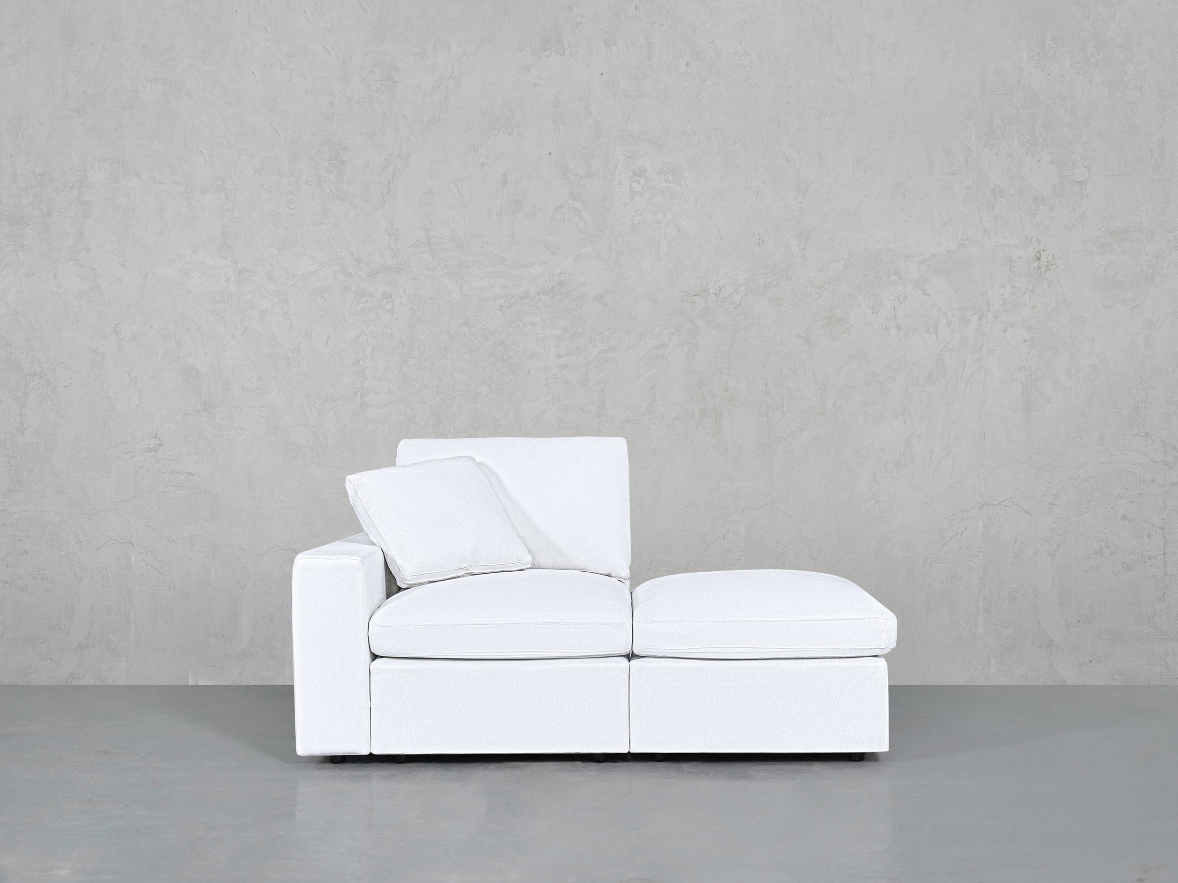 2-Seat Modular Lounger Loveseat