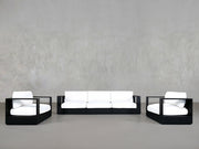 3 - 1 - 1 Sofa & Armchair Set Aluminum Outdoor - 7th Avenue