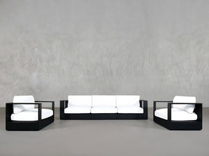 3 - 1 - 1 Sofa & Armchair Set Aluminum Outdoor - 7th Avenue