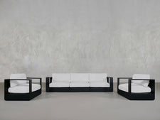 3 - 1 - 1 Sofa & Armchair Set Aluminum Outdoor - 7th Avenue