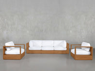 3-1-1 Sofa & Armchair Set Teak Outdoor - 7th Avenue