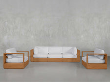 3-1-1 Sofa & Armchair Set Teak Outdoor