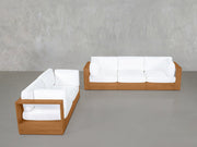 3-2 Sofa Set Teak Outdoor - 7th Avenue