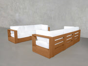 3-3 Sofa Set Teak Outdoor - 7th Avenue