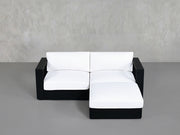 3-Seat Modular Chaise Sectional Aluminum Outdoor