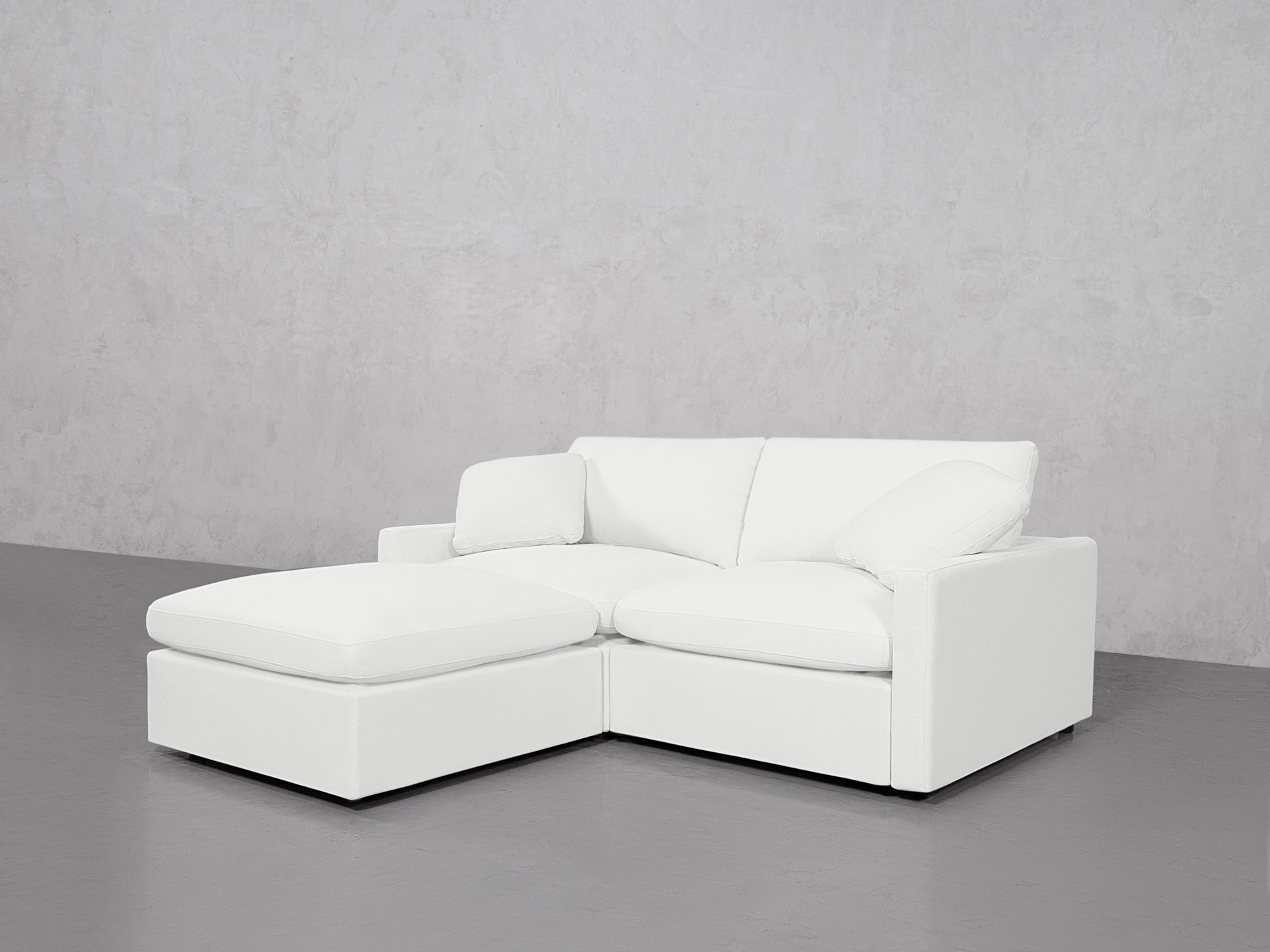 3-Seat Modular Chaise Sectional (Thin Arms)