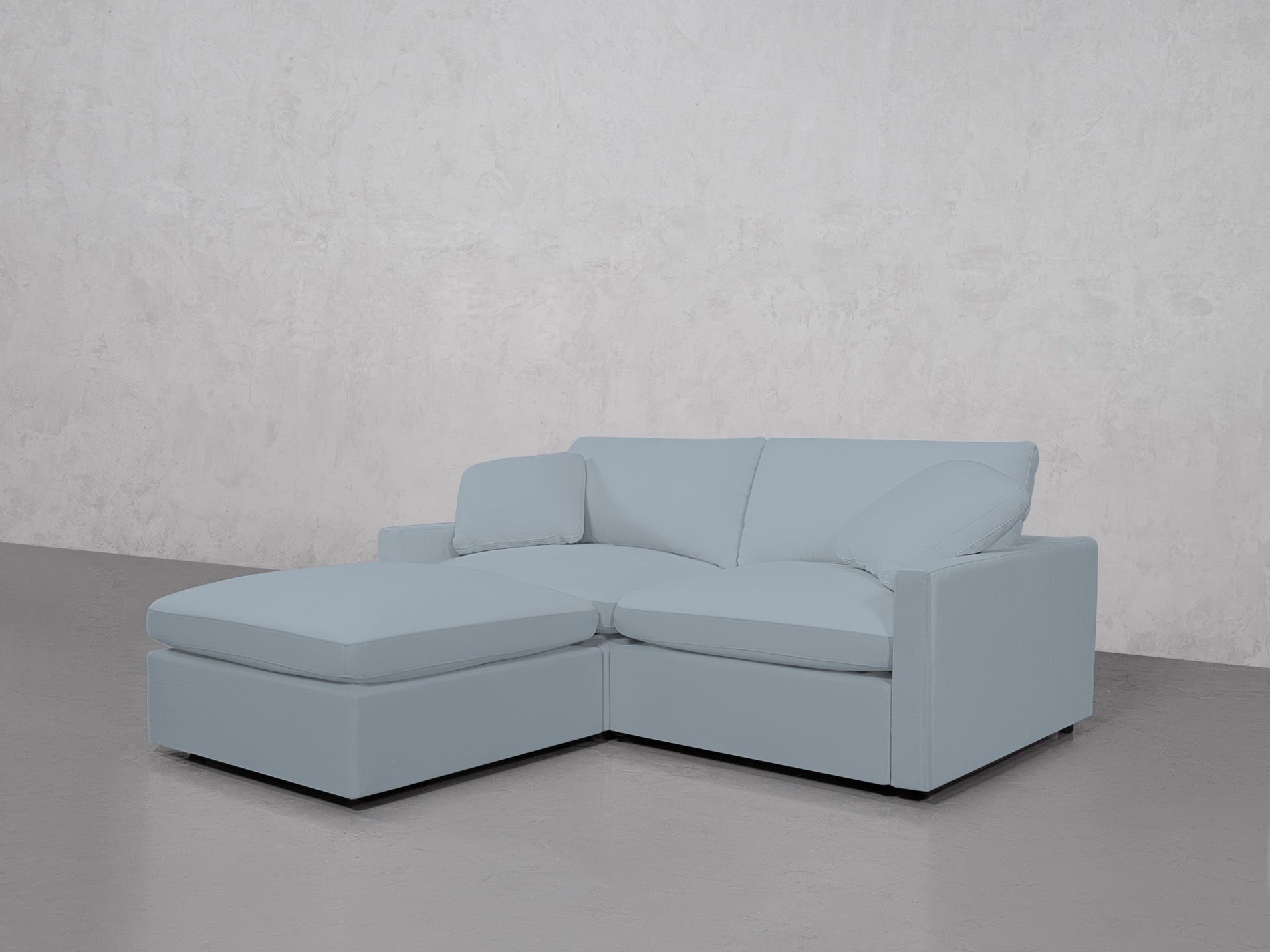 3-Seat Modular Chaise Sectional (Thin Arms)