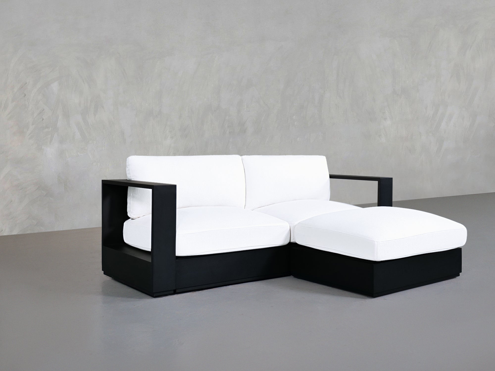 3-Seat Modular Chaise Sectional Aluminum Outdoor