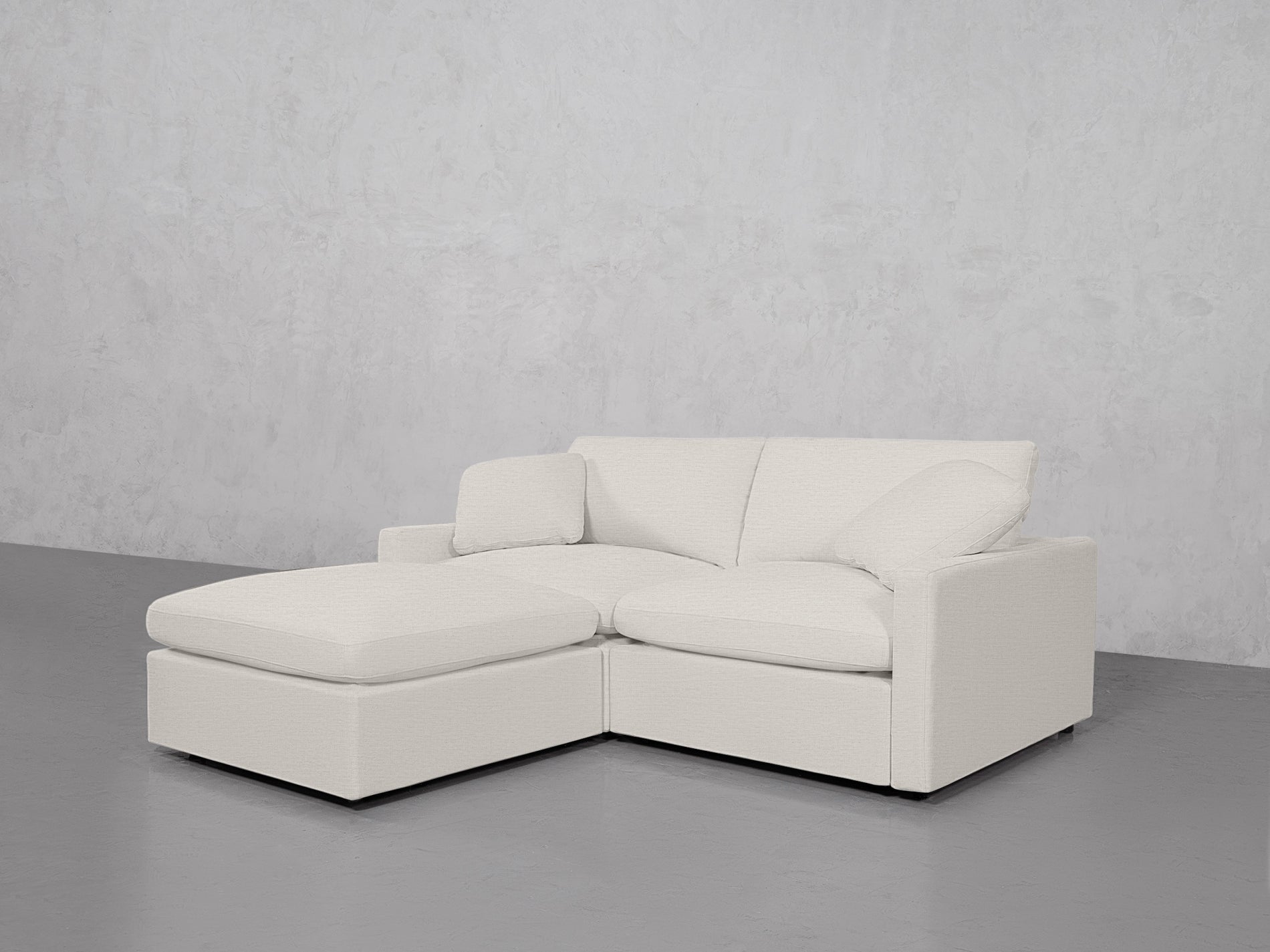 3-Seat Modular Chaise Sectional (Thin Arms)