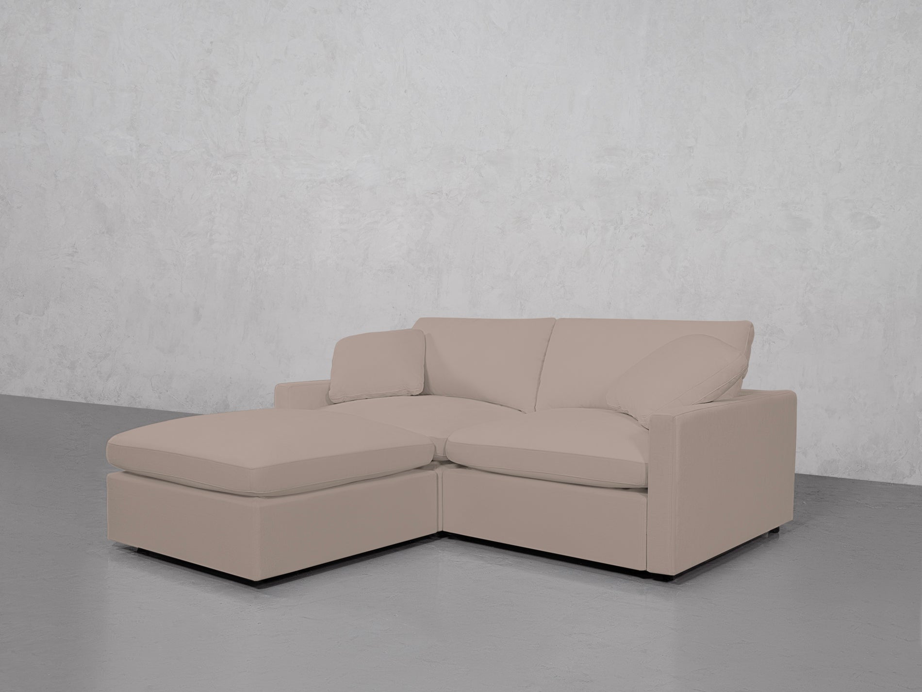 3-Seat Modular Chaise Sectional (Thin Arms)