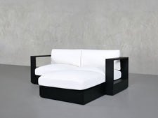3-Seat Modular Chaise Sectional Aluminum Outdoor