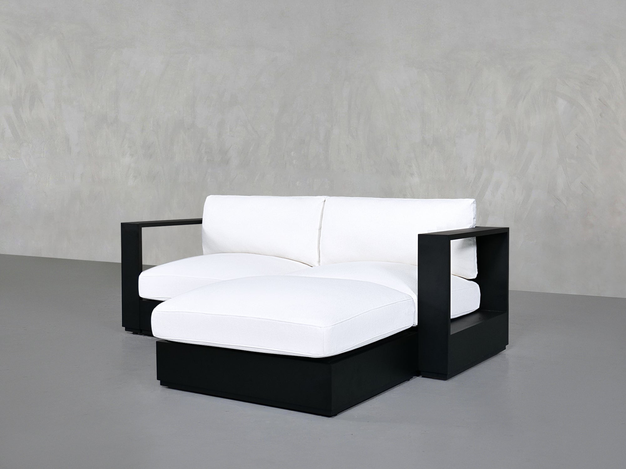 3-Seat Modular Chaise Sectional Aluminum Outdoor