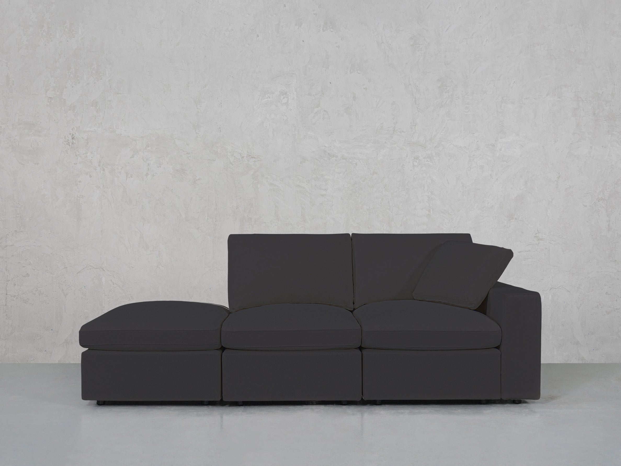 3-Seat Modular Corner Right Lounger Sofa