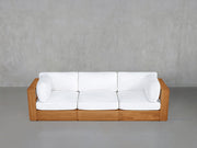 3-Seat Modular Sofa Teak Outdoor