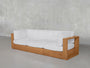 3-Seat Modular Sofa Teak Outdoor