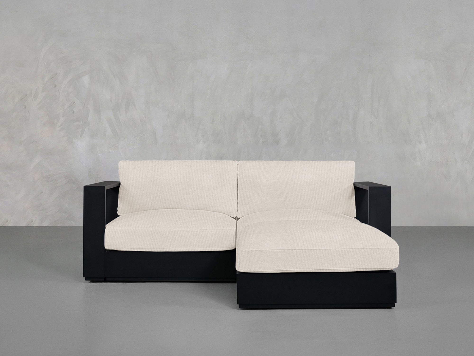 3 - Seat Modular Chaise Sectional Aluminum Outdoor - 7th Avenue