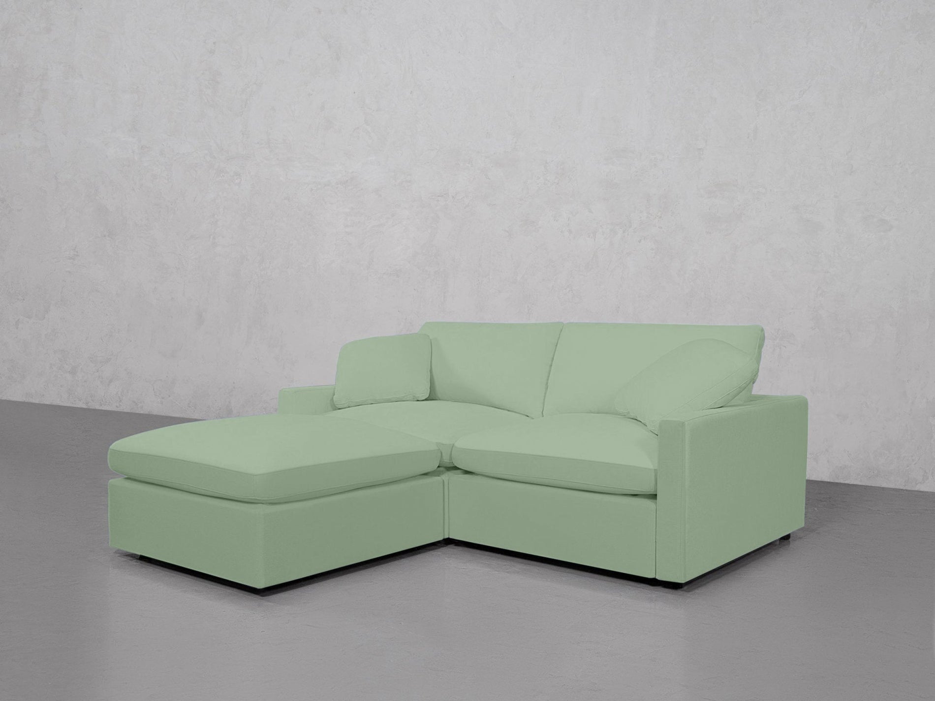 3-Seat Modular Chaise Sectional (Thin Arms) - 7th Avenue