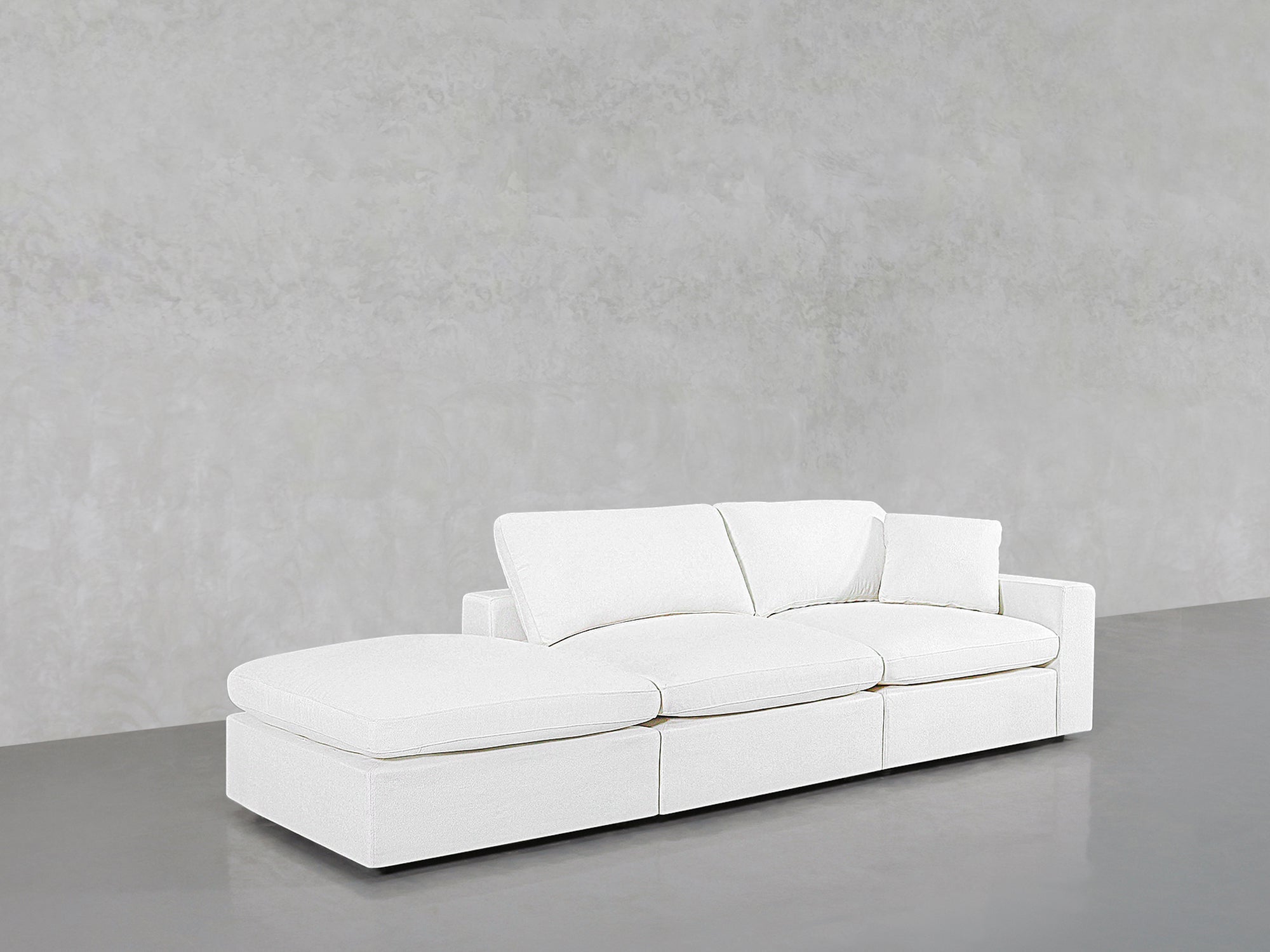 3-Seat Modular Corner Right Lounger Sofa